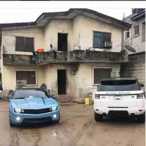 Photo Of Exotic Cars Parked At An Old Building In Lagos Went Viral